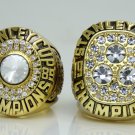 One Set 2PCS 1985 1987 Edmonton Oilers Stanley Cup Championship ring 11 Size