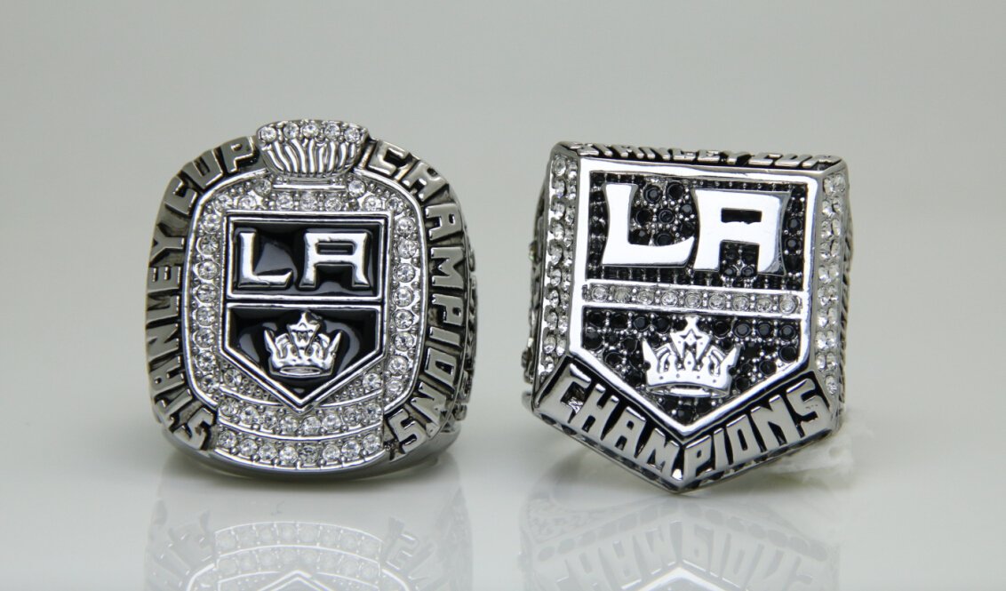 One Set 2 PCS 2012 2014 Los Angeles La Kings Stanley Cup Championship ...