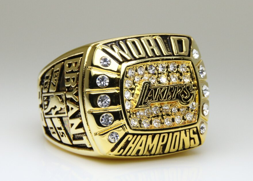 2000 Los Angeles Lakers Basketball NBA Championship Ring 10 Size