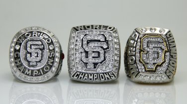 San Francisco Giants Sets 3PCS 2010 2012 2014  world series Championship Ring 11S
