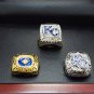 One Set 3 PCS 1985 2014 2015 Kansas City Royals Championship rings 8-14S wooden box