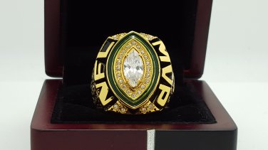 2014  Green bay packers super bowl Championship Ring MVP Rogers ring 8-14S