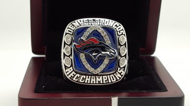 2013 Denver Broncos AFC super bowl Championship Ring 8-14 Size