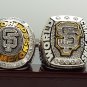 2PCS 2010 2014 San Francisco Giants world series Championship Ring 8-14S wooden case