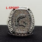 2016 Michigan State Spartans big 10 Championship Ring 8-14S solid back heavy one