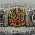 One Set 3 PCS 2015 2016 Alabama Crimson Tide NCAA Championship Ring 8-14S
