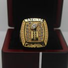 2006 Florida Gators NCAA National championship ring 8-14S with cherry wooden case