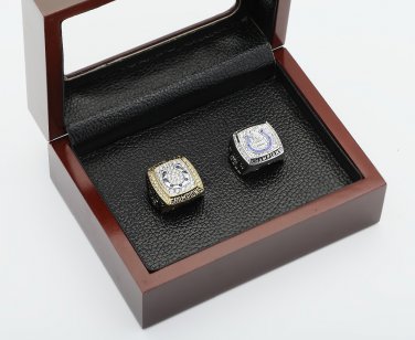 One Set(2pcs) 2006 2009 INDIANAPOLIS COLTS Championship Ring 10-13S with wooden case