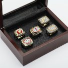 5pcs 1972 1982 1983 1987 1991  Washington Redskins Championship Rins 10-13 Size +BOX