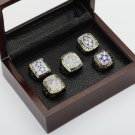 5PCS One Set 1971 1977 1992 1993 1995 Dallas Cowboys Championship Ring 10-13 Size +box