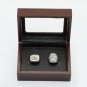 One Set 2 PCS 2000 2012 Baltimore Ravens Championship Ring 10-13 Size with wooden case