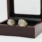 One Set 2PCS 1997 1998 Denver Broncos Championship Rings 10-13 Size with wooden case