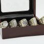 One set 5PCS 1981 1984 1988 1989 1994 San Francisco 49ers championship rings 10-13 size+box