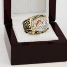 1997 Denver Broncos super bowl Championship Ring 10-13 Size With wooden box