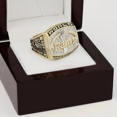 1999 St Louis Rams super bowl Championship Ring 10-13 Size With wooden box