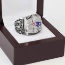 2001 New England Patriots super bowl Championship Ring 10-13 Size with a nice wooden case