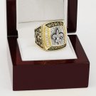 2009 New Orleans Saints super bowl Championship Ring 10-13 Size With wooden box