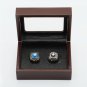 2PCS 1969 1986 New York Mets MLB Championship rings 10-13 size with wooden case