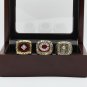 3PCS 1975 1976 1990 CINCINNATI REDS World Series Championship Ring Size 10-13 With wooden case