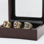 3PCS 1975 1976 1990 CINCINNATI REDS World Series Championship Ring Size 10-13 With wooden case