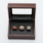 3PCS 1975 1976 1990 CINCINNATI REDS World Series Championship Ring Size 10-13 With wooden case