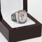 2008 PHILADELPHIA PHILLIES World Series Championship Ring Size 10-13 With a nice wooden case