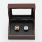 2PCS 1980 2008 PHILADELPHIA PHILLIES World Series Championship Ring Size 10-13 With wooden case