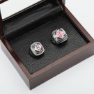 2PCS 2004 2007 BOSTON RED SOX World Series Championship Ring Size 10-13 With wooden case