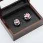 2PCS 2004 2007 BOSTON RED SOX World Series Championship Ring Size 10-13 With wooden case