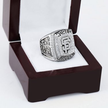 2012 SAN FRANCISCO GIANTS World Series Championship Ring Size 10-13 With a nice wooden case