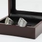 2PCS 2010 2012 SAN FRANCISCO GIANTS World Series Championship Ring Size 10-13 With wooden case
