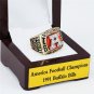 1991 Buffalo Bills AFC Football Championship Ring Size 10-13 With a nice wooden case
