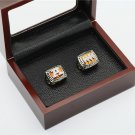 2PCS 1991 1993 Buffalo Bills AFC Football Championship Ring Size 10-13 With a nice wooden case