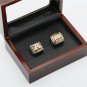 2PCS 1991 1993 Buffalo Bills AFC Football Championship Ring Size 10-13 With a nice wooden case