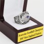 2007 New England Patriots AFC Football Championship Ring Size 10-13 With a nice wooden case