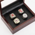 4 PCS 1992 2009 2011 2012 Alabama Crimson Tide NCAA  Championship Ring Size 10-13 With wooden case