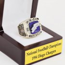 1994 Diego Chargers NFC Football Championship Ring Size 10-13 With a nice wooden case
