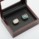 2 PCS 1979 1999 LOS ANGELES RAMS NFC Football Championship Ring Size 10-13 With a nice wooden case