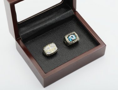 2 PCS 1979 1999 LOS ANGELES RAMS NFC Football Championship Ring Size 10-13 With a nice wooden case