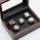 5 PCS 1984 1985 1987 1988 1990 EDMONTON OILERS Hockey Championship Ring Size 10-13 +wooden case