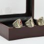 3 PCS 1995 2000 2003 New Jersey Devils Hockey Championship Ring Size 10-13 +wooden case