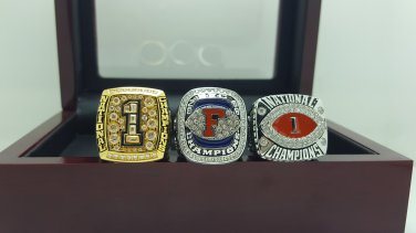 One Set 3 PCS 2008 Florida Gators BCS SEC and National championship ring 8-14 size