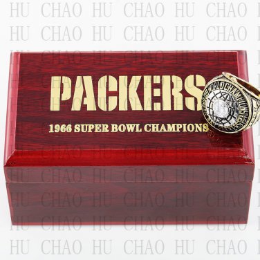 Team Logo wooden case 1966 Green bay packers super bowl Ring 10-13 Size to choose