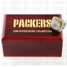 Team Logo wooden case 1996 Green bay packers super bowl Ring 10-13 Size to choose