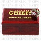 Team Logo wooden case 1969 Kansas City Chiefs super bowl Ring 10-13 Size to choose