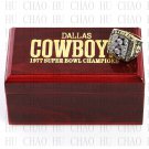 Team Logo wooden case 1977 Dallas Cowboys super bowl Ring 10-13 Size to choose