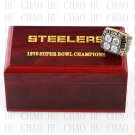 Team Logo wooden case 1979 Pittsburgh Steelers super bowl Ring 10-13 Size to choose