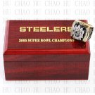 Team Logo wooden case 2005 Pittsburgh Steelers super bowl Ring 10-13 Size to choose