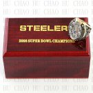 Team Logo wooden case 2008 Pittsburgh Steelers super bowl Ring 10-13 Size to choose