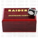 Team Logo wooden case  1976 Oakland Raiders super bowl Ring 10-13 Size to choose